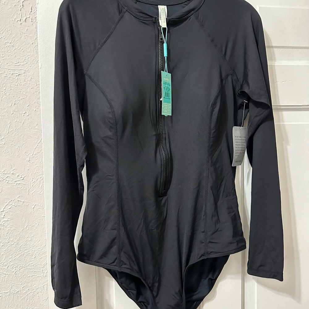 NWT Sea Level Zippered Long Sleeve One-Piece Swimsuit - Picture 8 of 14